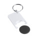Trolex black white trolley coin keyring 