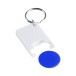 Trolex blue white trolley coin keyring 