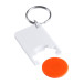 Trolex orange white trolley coin keyring 