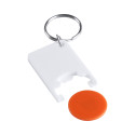 Trolex orange white trolley coin keyring 