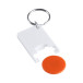 Trolex orange white trolley coin keyring 