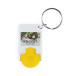 Trolex yellow white trolley coin keyring 