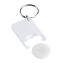 Trolex white white trolley coin keyring 