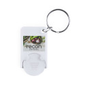Trolex white white trolley coin keyring 