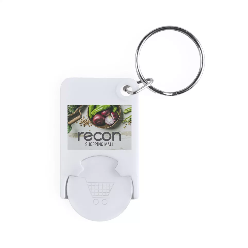 Trolex blanc blanc porte-clés jeton 