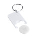 Trolex white white trolley coin keyring 