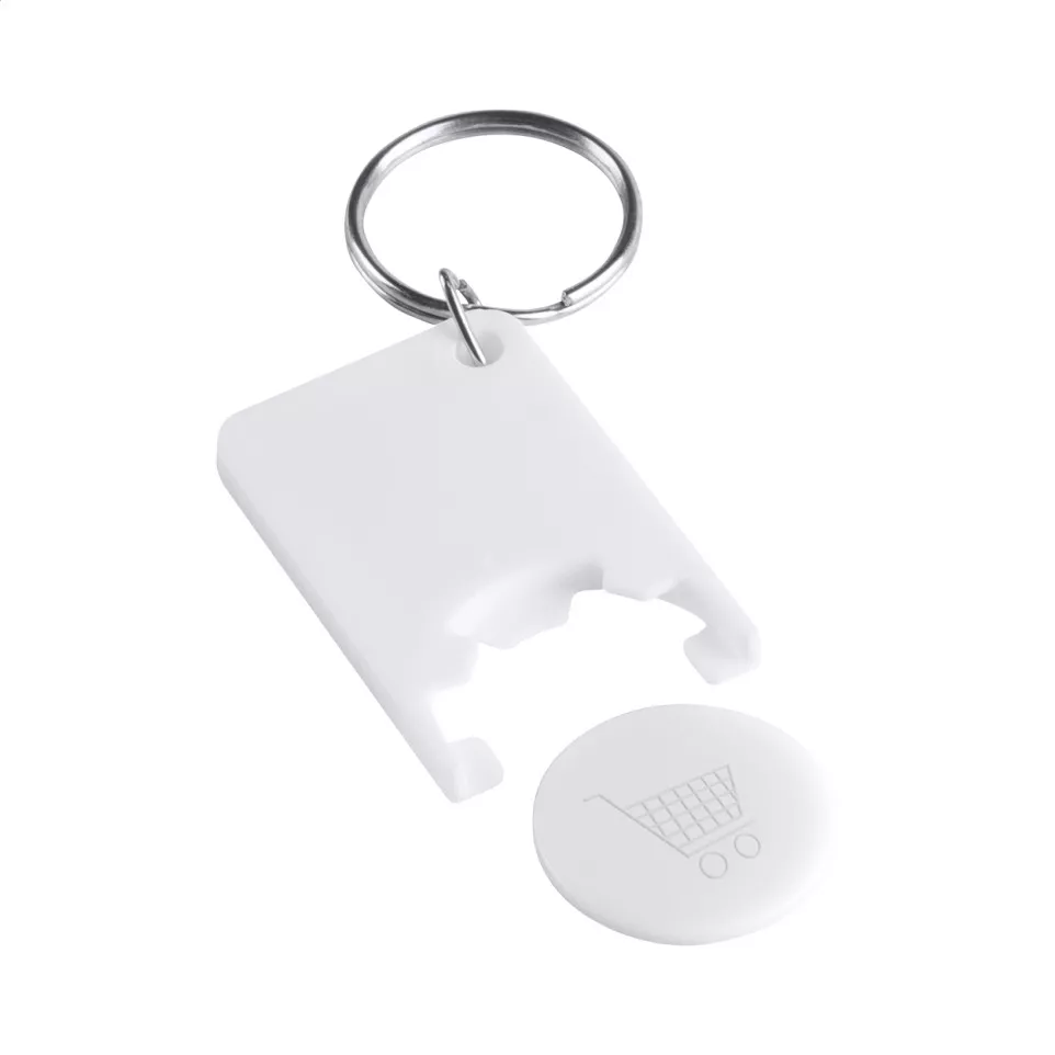 Trolex blanc blanc porte-clés jeton 