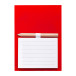 Pecfri red  magnetic notepad 