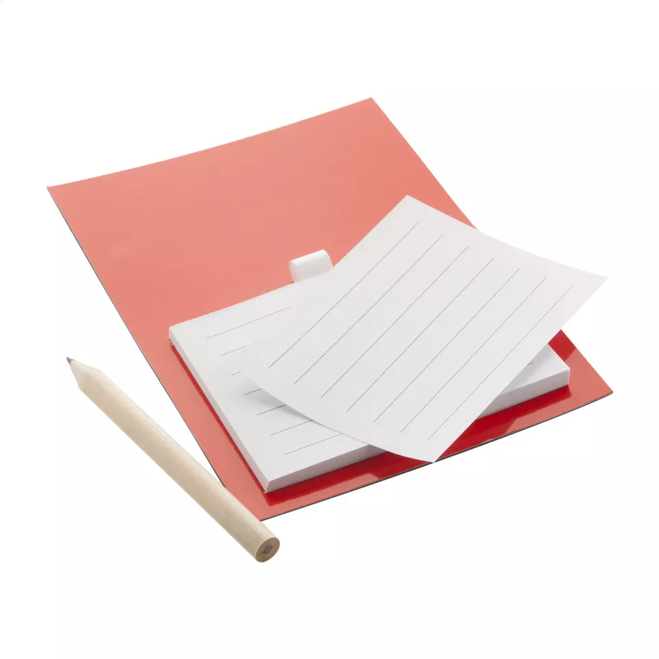 Pecfri rood  magnetisch notitieblok 