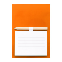 Pecfri oranje  magnetisch notitieblok 