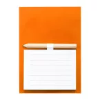 Pecfri oranje  magnetisch notitieblok 