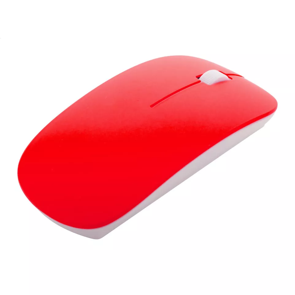 Jovale rood wit optische muis 