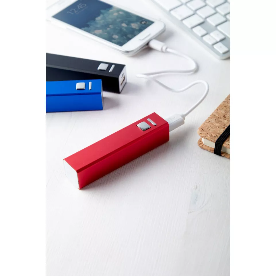 Balzur red  USB power bank 