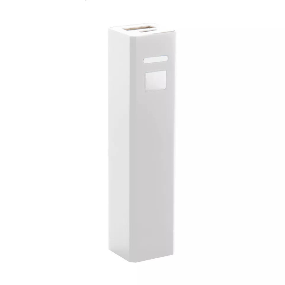 Balzur white  USB power bank 