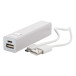Balzur white  USB power bank 