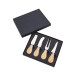 Gouda natural  cheese knife set 