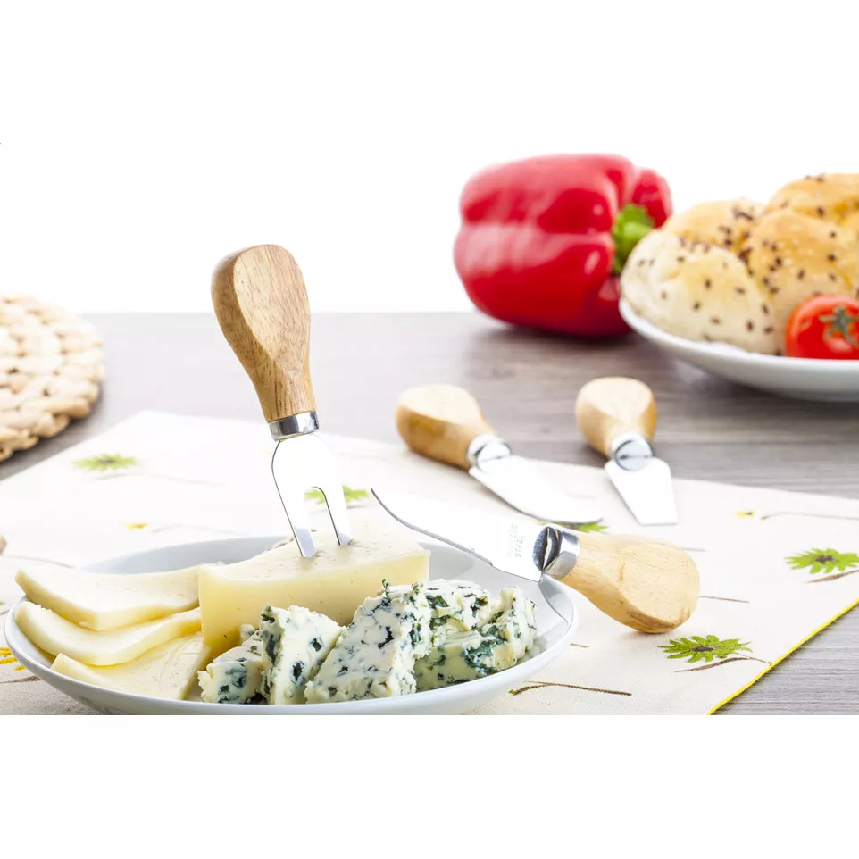 Gouda natural  cheese knife set 
