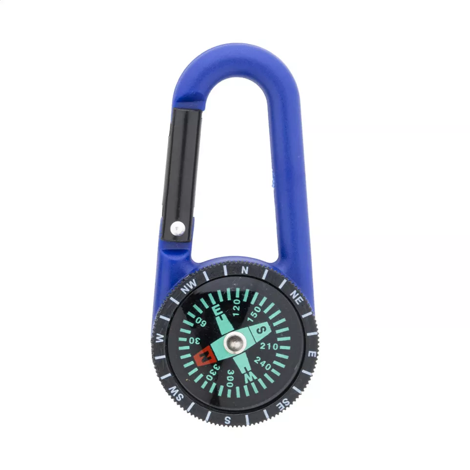 Edmund blue black carabiner 