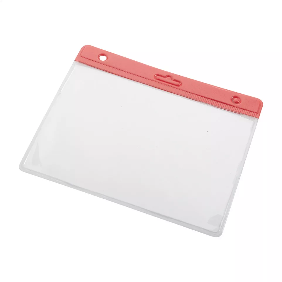 Bahhol red transparent badge holder 