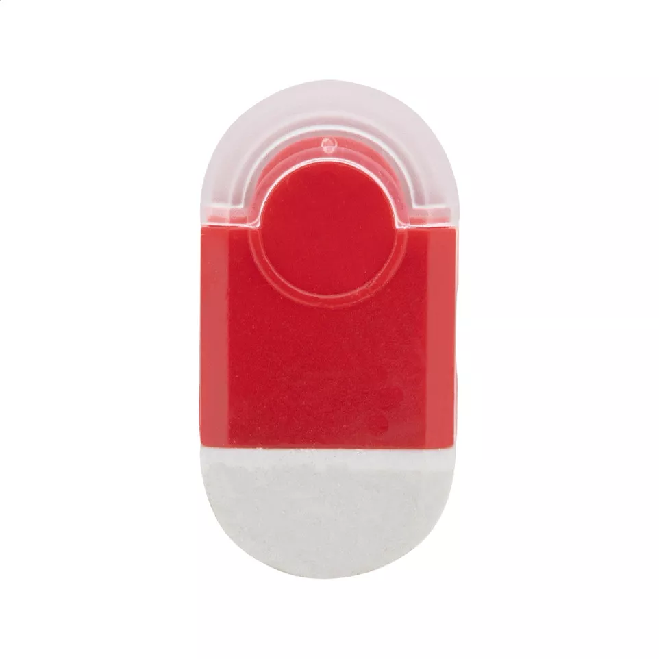 Pencix rood wit puntenslijper/gum 