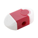 Pencix rood wit puntenslijper/gum 