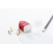 Pencix rood wit puntenslijper/gum 