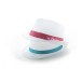 Subrero wit  custom made sublimatie band voor strohoeden 