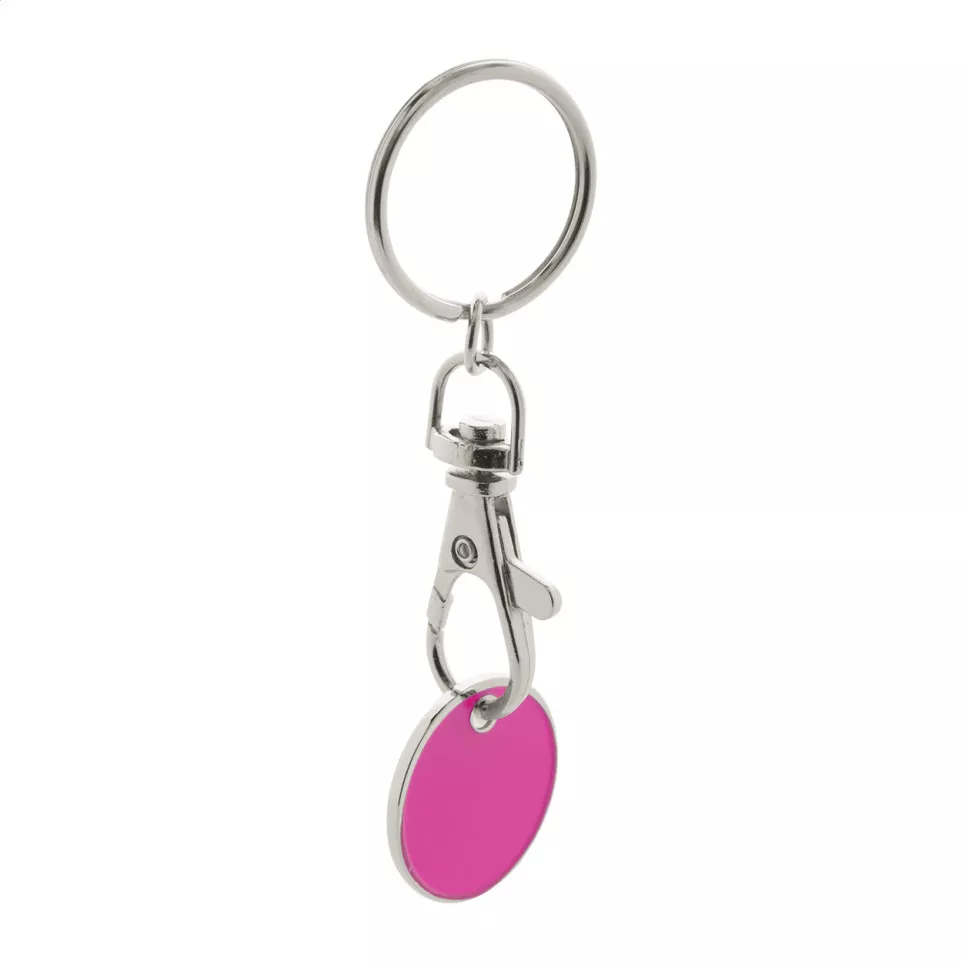 Eurocoin fuchsia  winkelwagenmuntje...