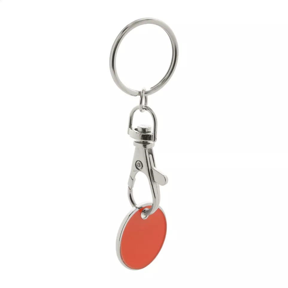 Eurocoin rouge  porte-clés 