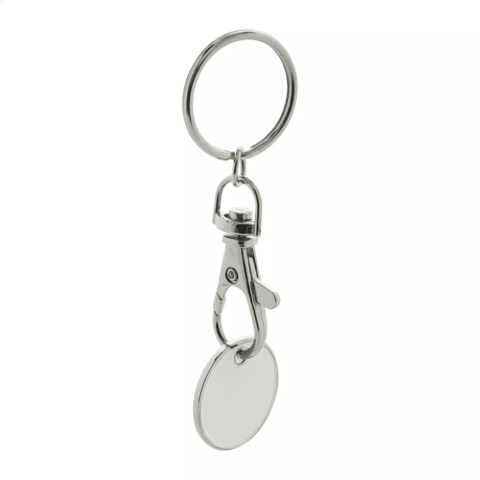 Eurocoin blanc  porte-clés 