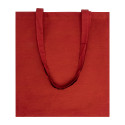 Colote red  cotton shopping bag 