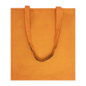 Colote orange  cotton shopping bag 