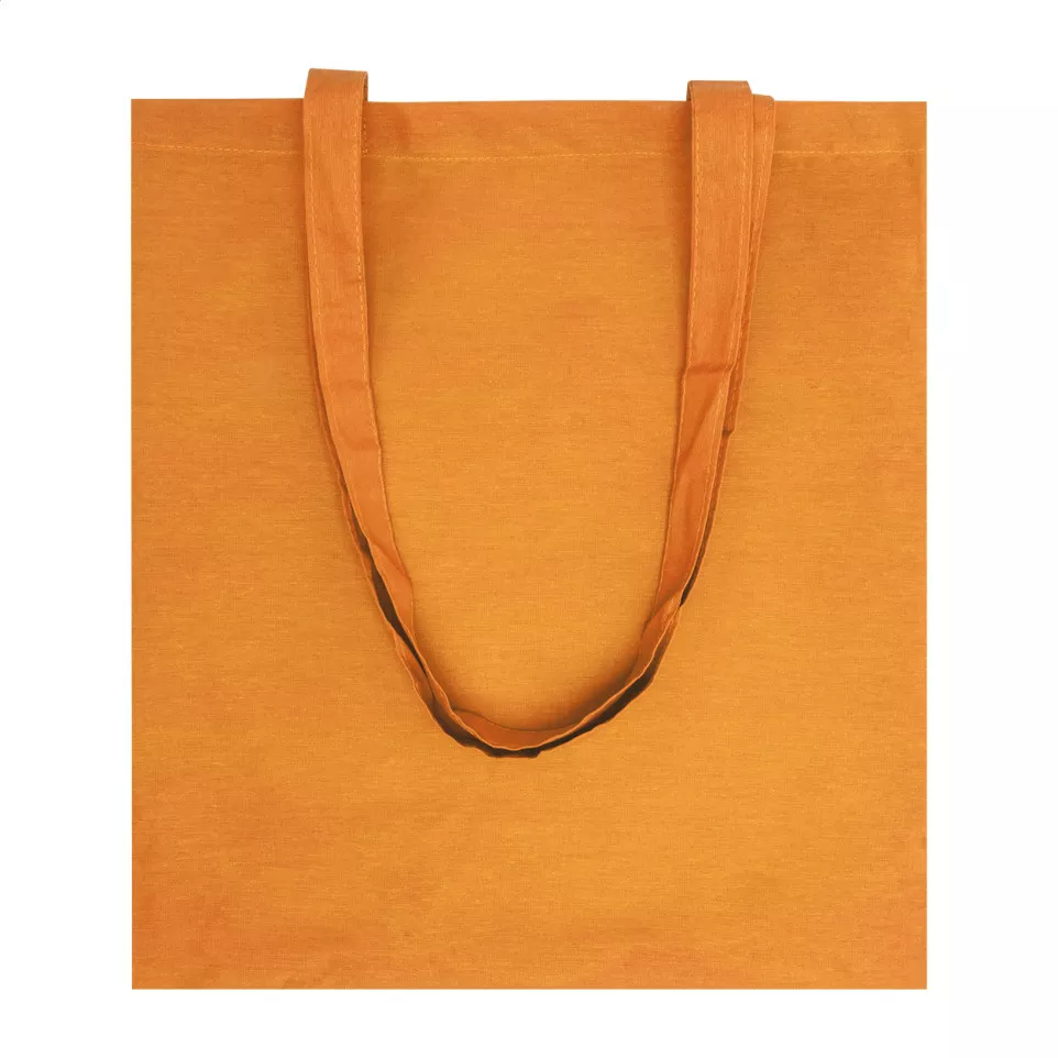 Colote orange  cotton shopping bag 