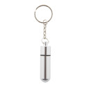 Carrypill argenté  porte-clés pilulier 