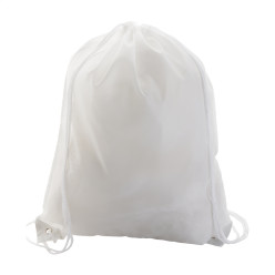 Druuk wit  trekkoord tas 