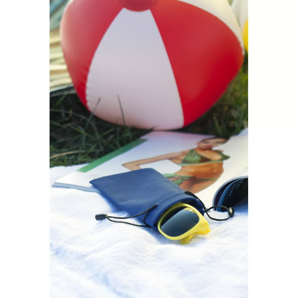 Stringa blauw zwart etui voor zonnebril 