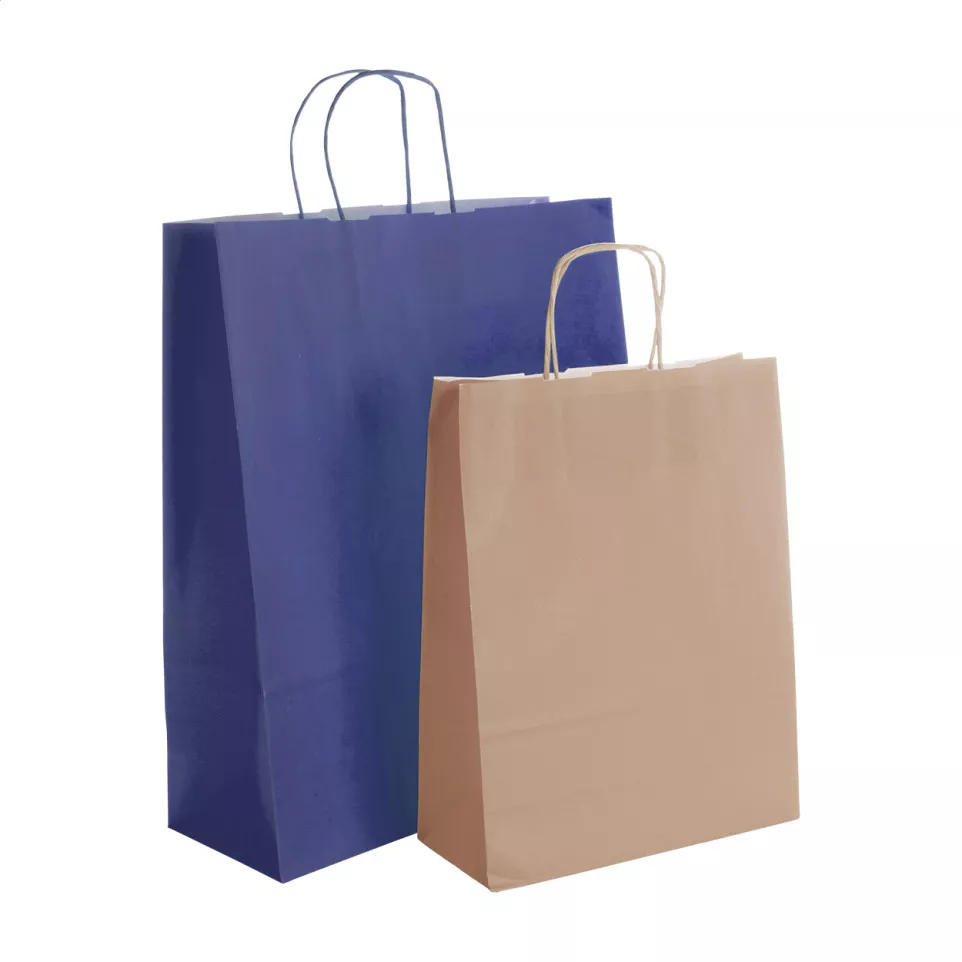 Store bleu  sac en papier 