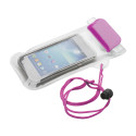 Wapro fuchsia transparant waterdichte mobiele telefoon hoes 