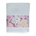 Subowel S wit  handdoek met sublimatiedruk 