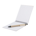 Negundo natural black notebook with pen 
