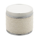 Scendle beige zilver geurkaars, vanille 