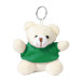 Keyted green  plush teddy bear keyring 