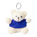 Keyted blue  plush teddy bear keyring 