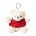 Keyted rood  pluche teddybeer sleutelhanger 