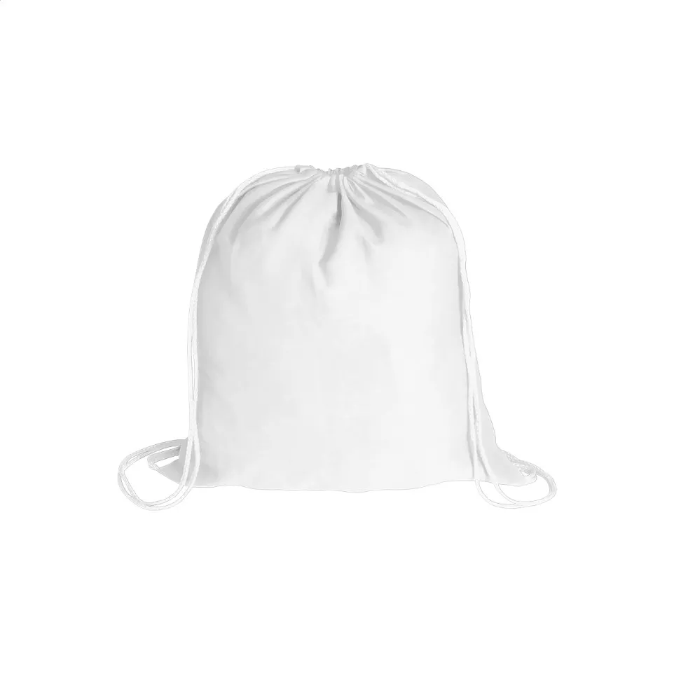 Kassy wit  trekkoord tas 
