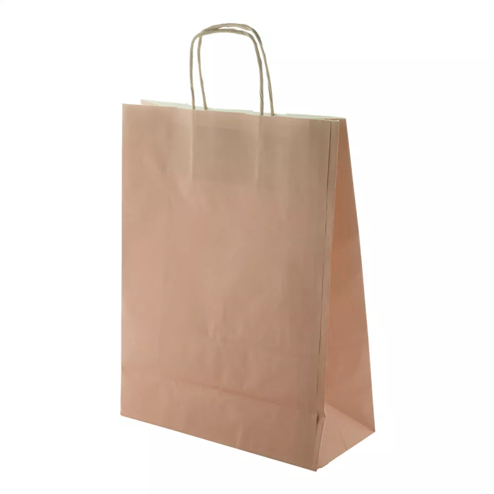 Mall bruin  papieren tas 
