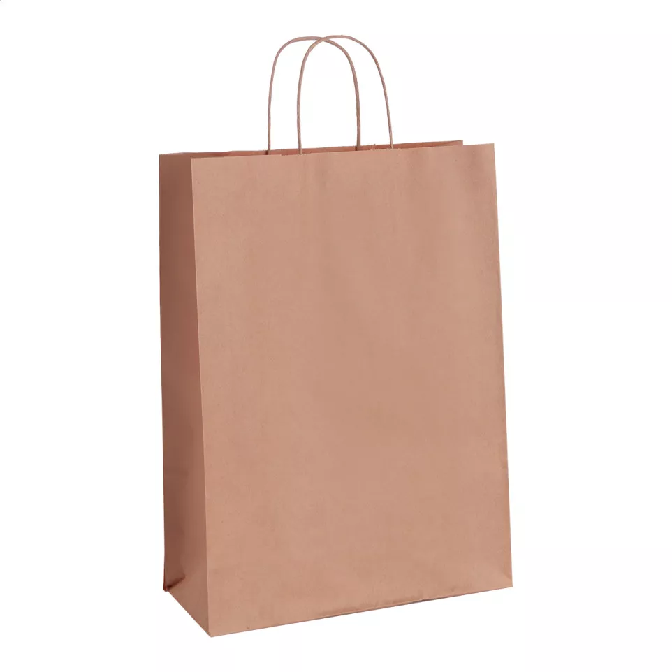 Mall bruin  papieren tas 