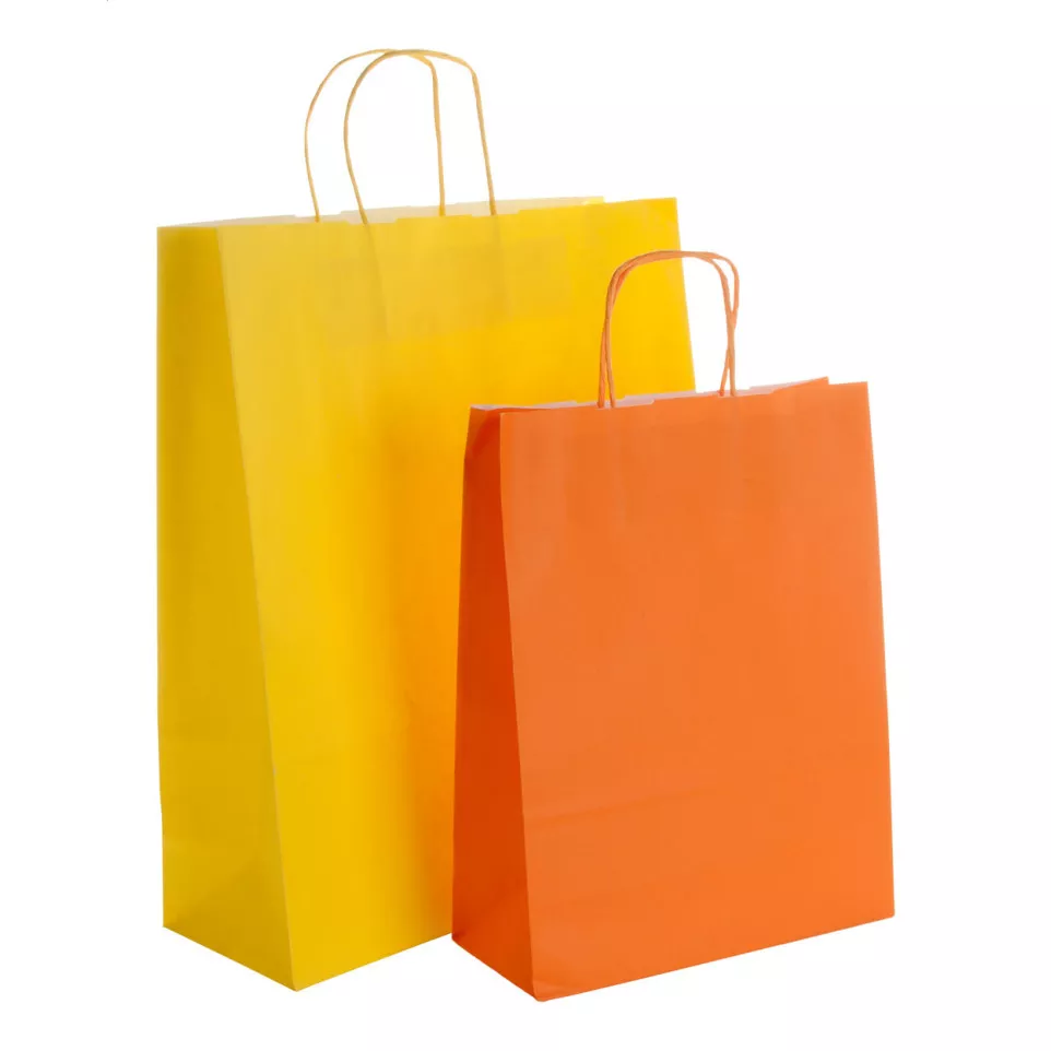 Mall jaune  sac en papier 