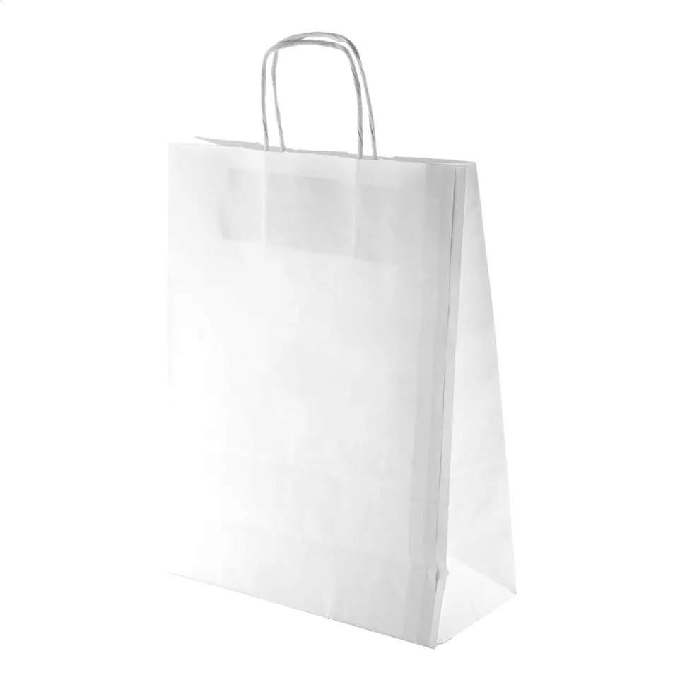 Mall wit  papieren tas 