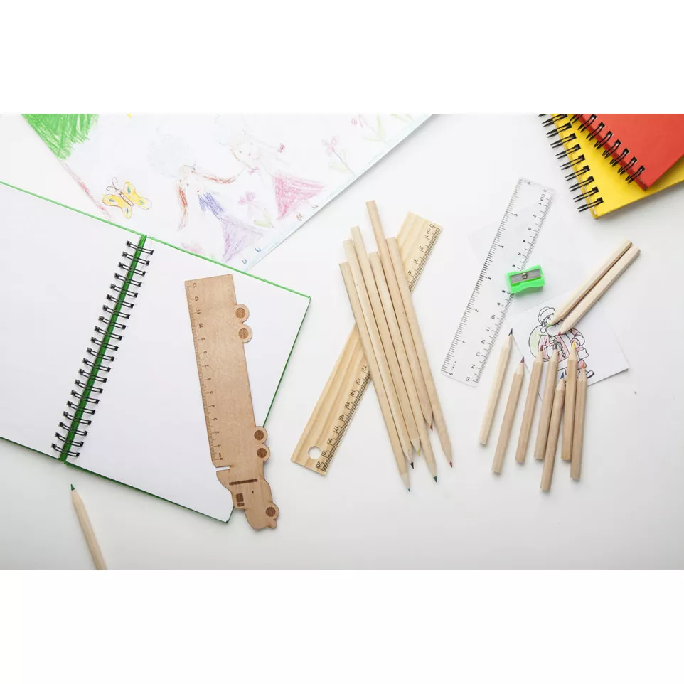 Looney naturelle  règle en bois 